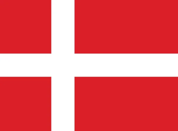 Flagge von Dänemark Hintergrund — Stockvektor