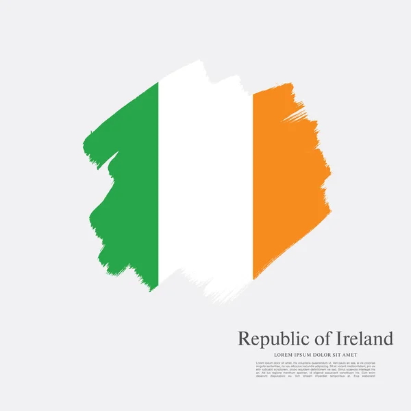 Vlag van Ierland achtergrond — Stockvector