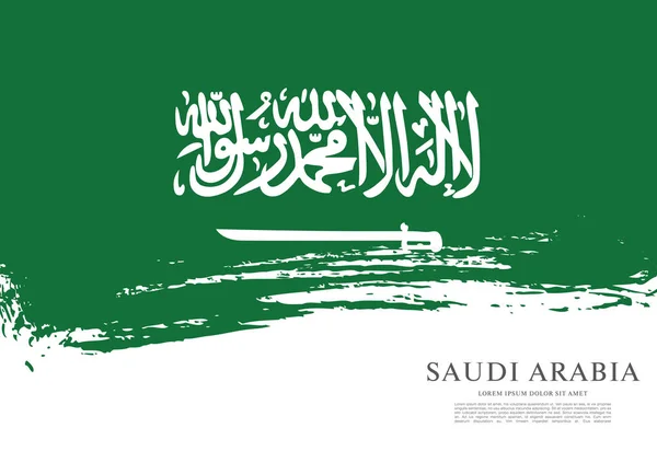 Flagge von saudi arabia — Stockvektor