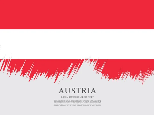 Bandeira da Áustria fundo — Vetor de Stock