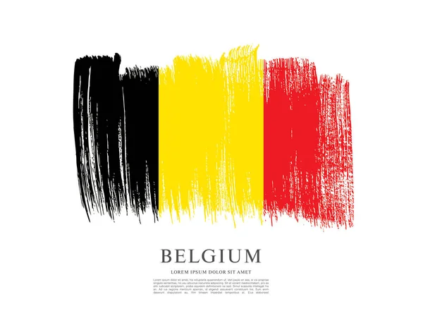 Bandera de Bélgica antecedentes — Vector de stock