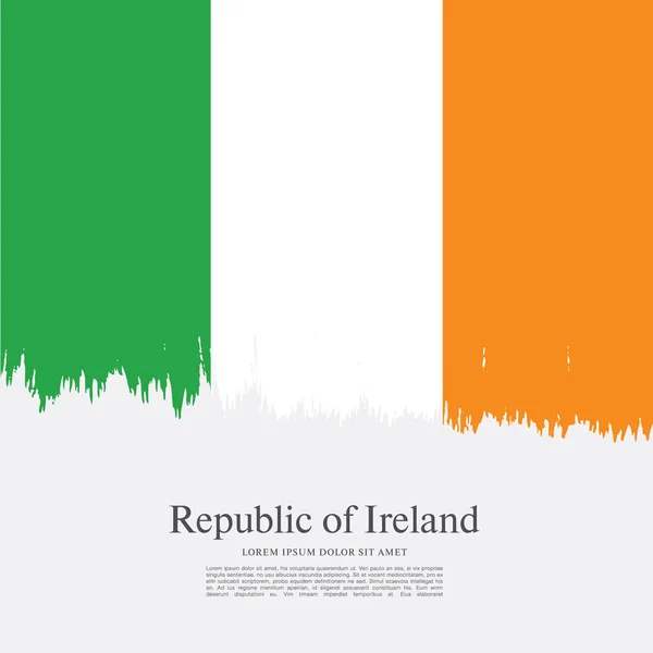 アイルランドの背景の国旗 — ストックベクタ