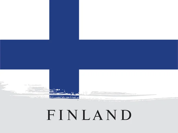 Bandeira da Finlândia fundo — Vetor de Stock