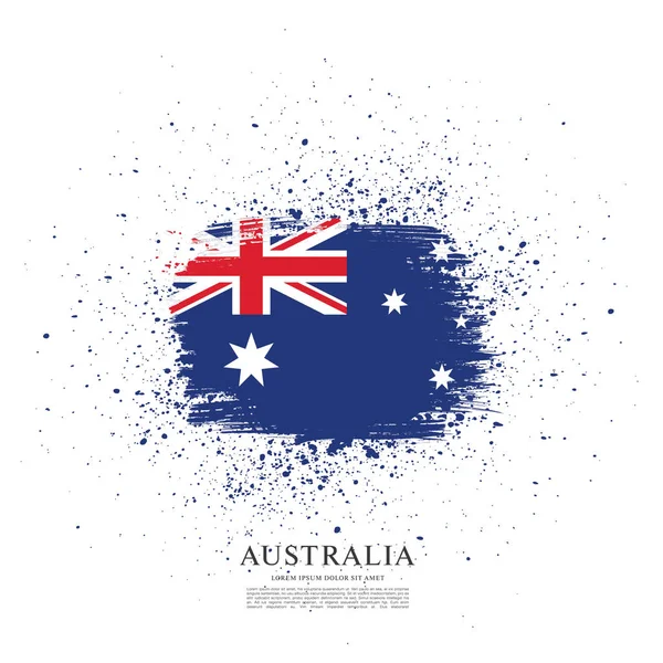 Vlajka Austrálie pozadí — Stockový vektor