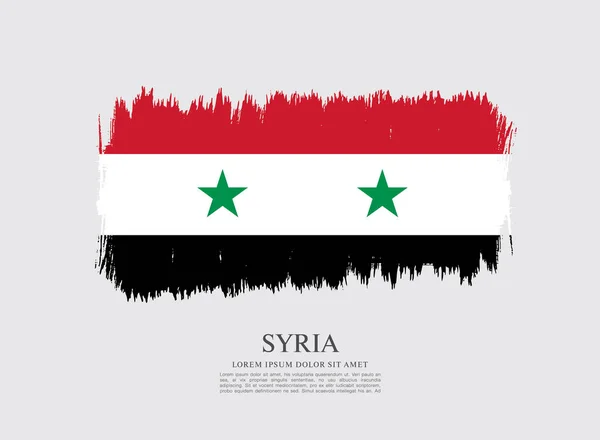 Drapeau de Syrie arrière-plan — Image vectorielle