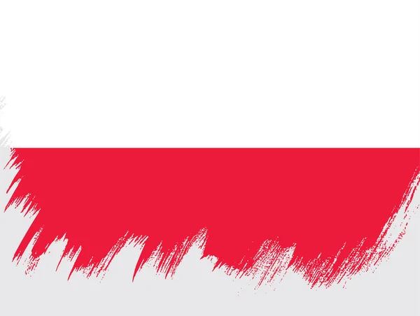 Fondo de la bandera de Polonia — Vector de stock