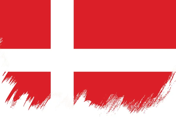 Háttér Dánia zászlaja — Stock Vector