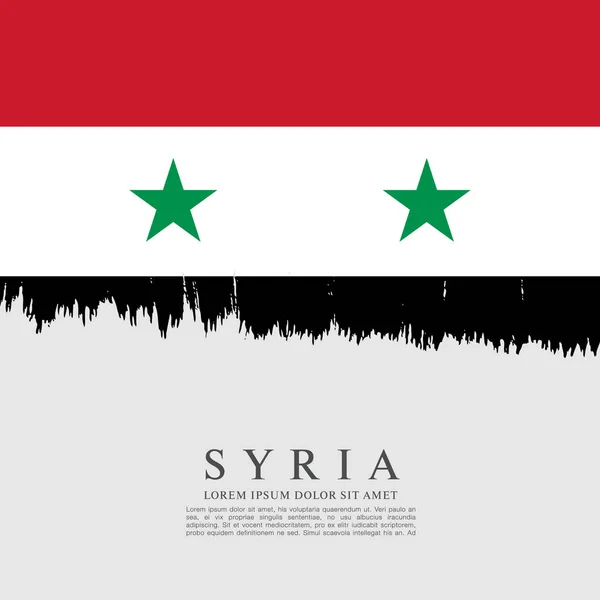 Syriens flag baggrund – Stock-vektor