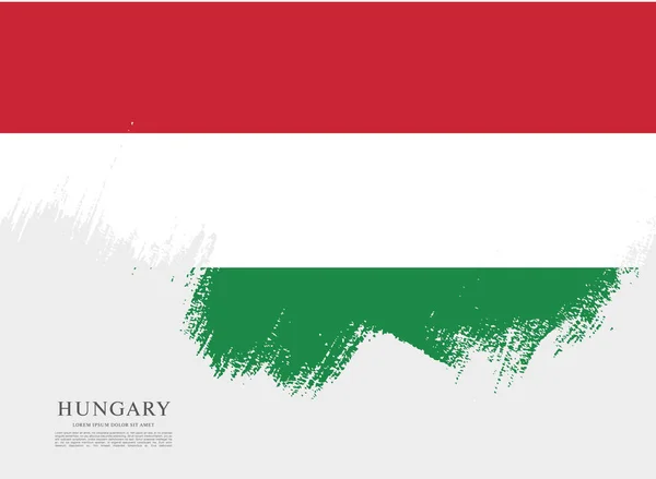Vlajka Maďarska pozadí — Stockový vektor