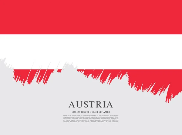 Drapeau de l'Autriche fond — Image vectorielle