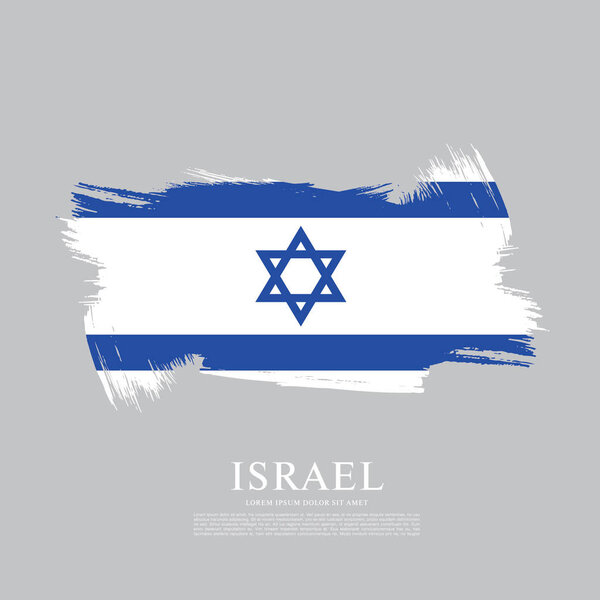 Flag of Israel  background