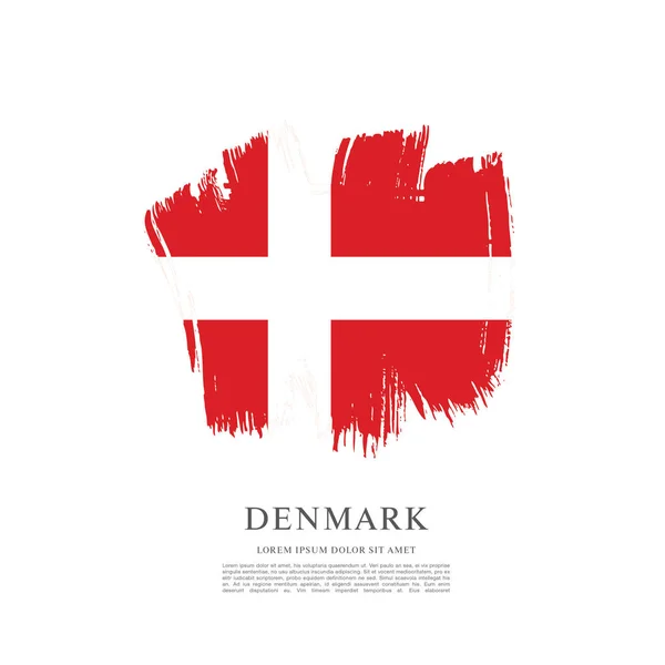 Fondo de la bandera de Dinamarca — Archivo Imágenes Vectoriales