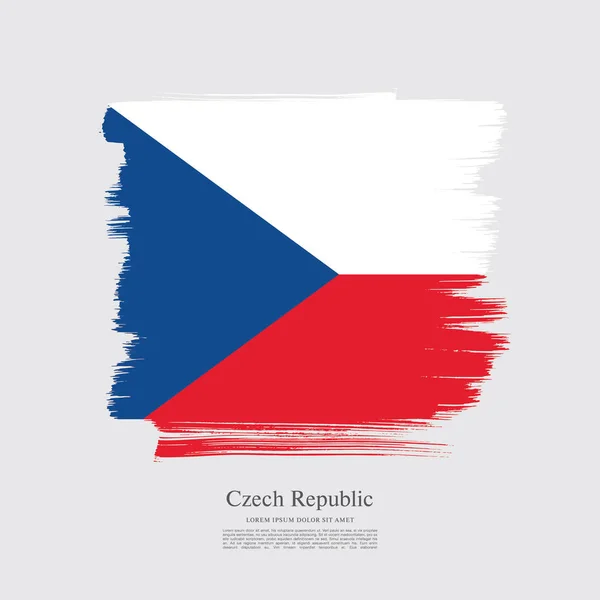 Drapeau de la République tchèque — Image vectorielle