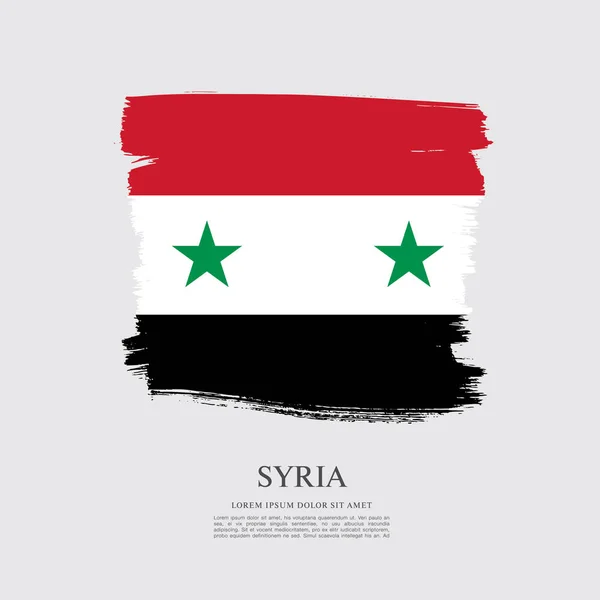 시리아 배경의 국기 — 스톡 벡터