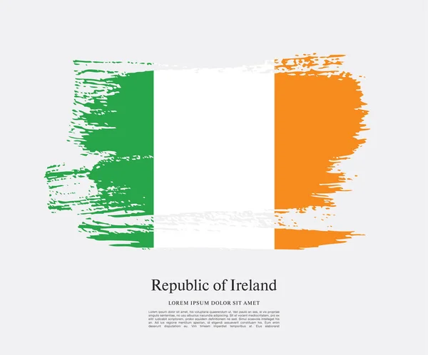 Drapeau de l'Irlande fond — Image vectorielle