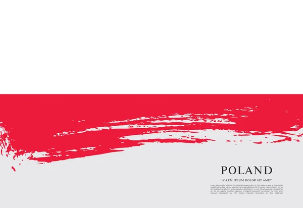 Vlajka Polska pozadí — Stockový vektor