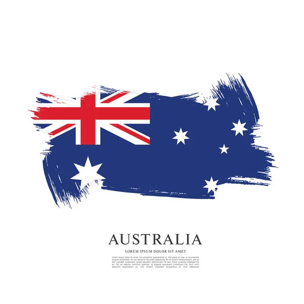 Vlajka Austrálie pozadí — Stockový vektor
