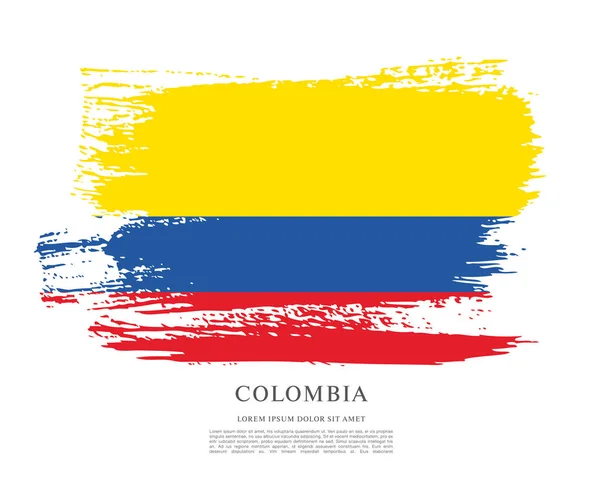 Vlag van Colombia achtergrond — Stockvector