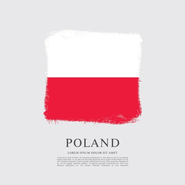 Flag of Poland  background — Stock Vector