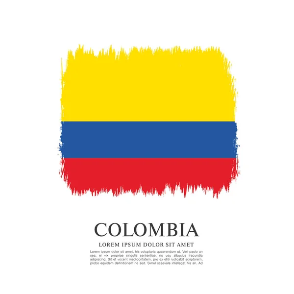 Прапор Колумбії фону — стоковий вектор