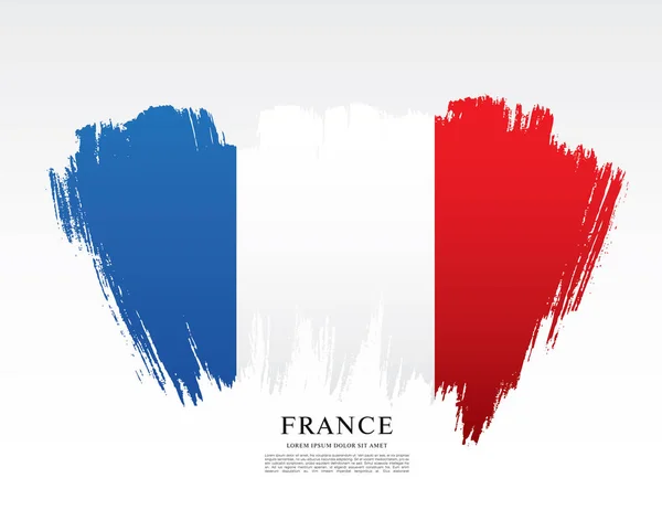 Bandeira francesa fundo — Vetor de Stock