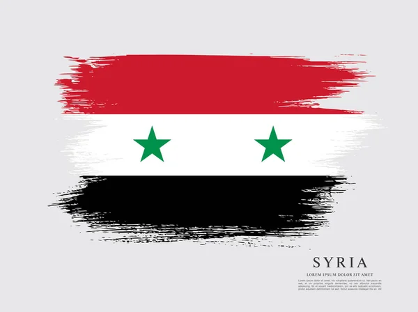 Bandeira da Síria fundo — Vetor de Stock