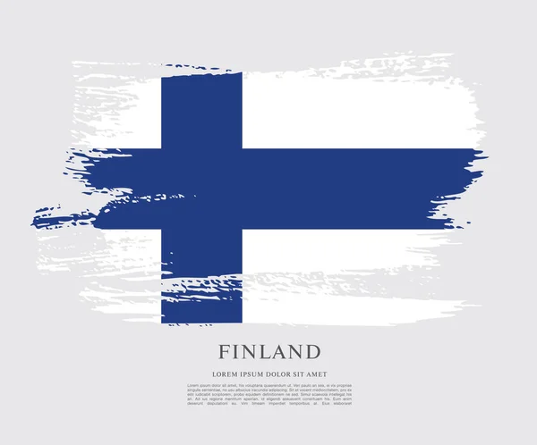 Fondo de la bandera de Finlandia — Archivo Imágenes Vectoriales