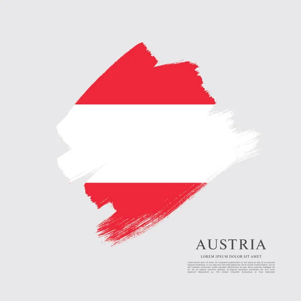 Zászló Ausztria háttér — Stock Vector