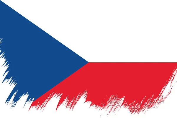 Vlag van de Tsjechische Republiek — Stockvector