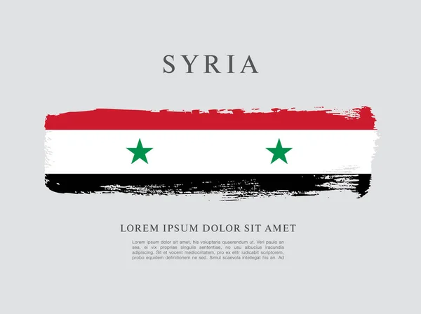 Háttér Szíria zászlaja — Stock Vector