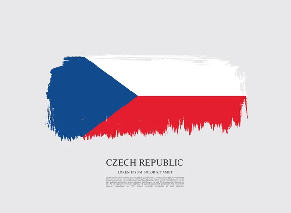 Pabellón de la República Checa — Archivo Imágenes Vectoriales