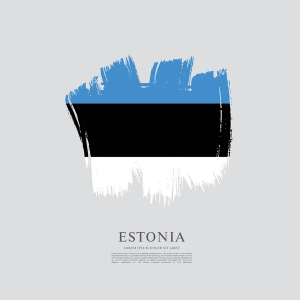 에스토니아 깃발 배경 — 스톡 벡터