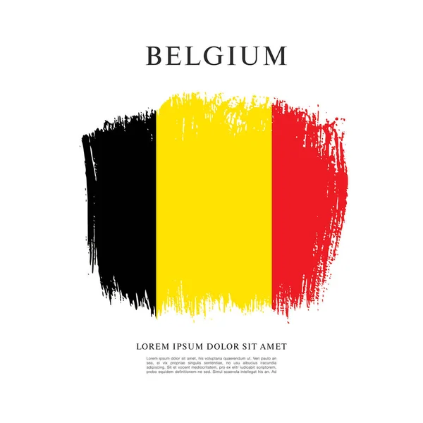 Vlag van België achtergrond — Stockvector