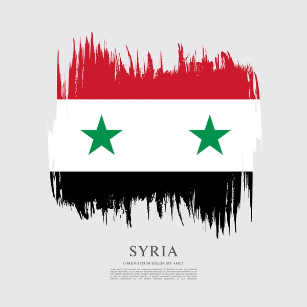 Flagge von syrien Hintergrund — Stockvektor