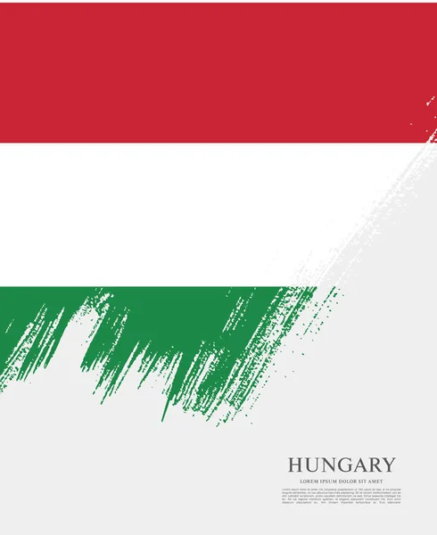 国旗的匈牙利背景 — 图库矢量图片