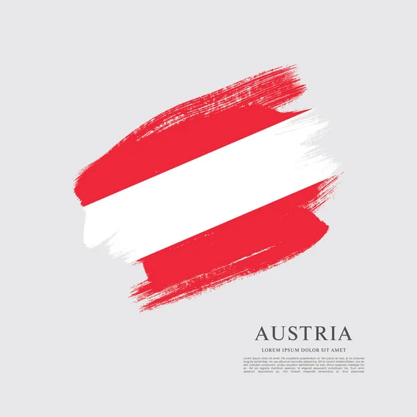 Zászló Ausztria háttér — Stock Vector