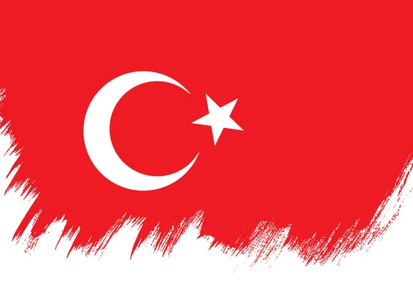 Vlag van Turkije achtergrond — Stockvector