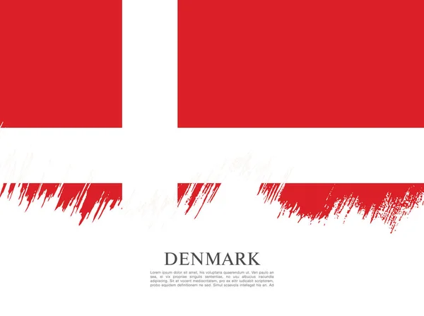 Latar belakang bendera Denmark - Stok Vektor