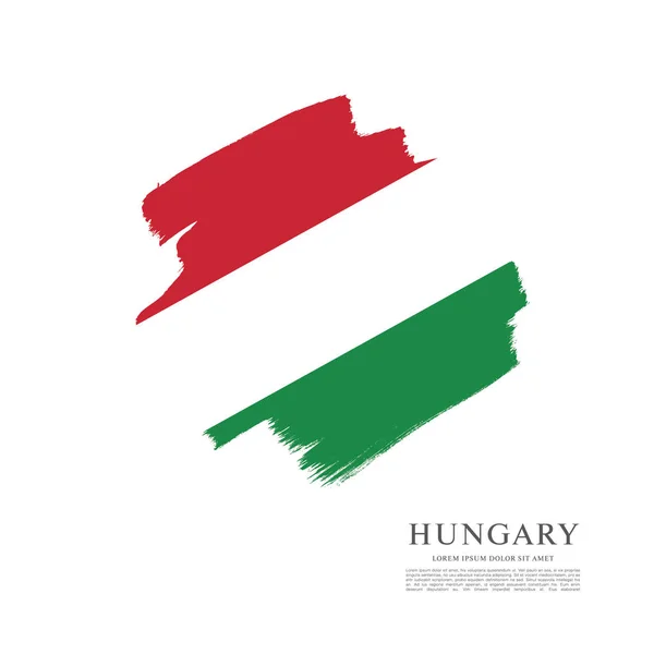 Drapeau de Hongrie arrière-plan — Image vectorielle