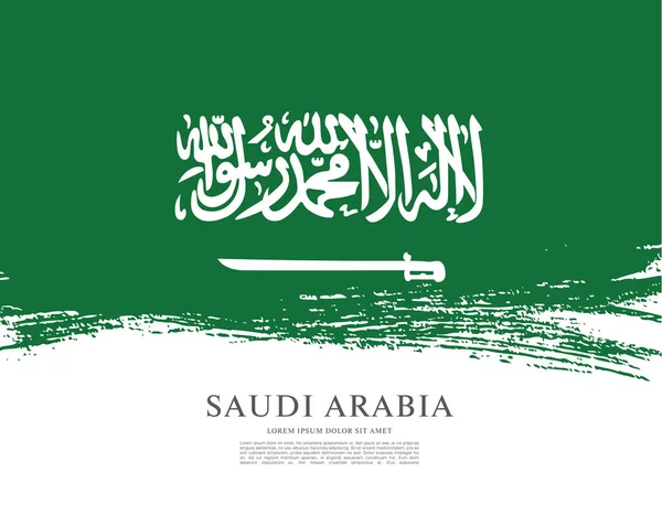 Bandiera di Arabia Saudita — Vettoriale Stock