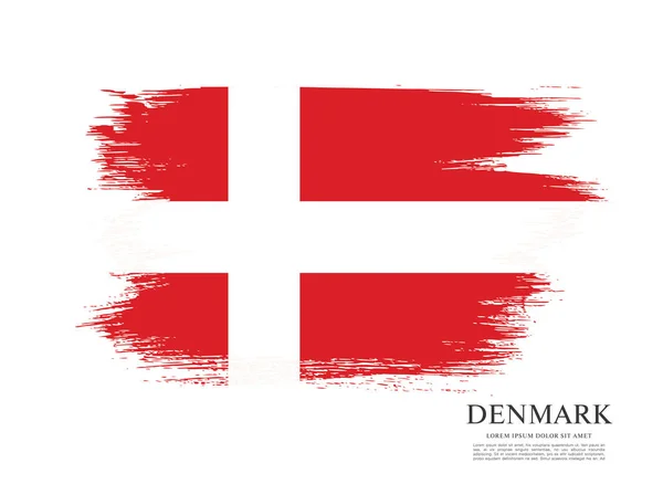 Drapeau du Danemark fond — Image vectorielle