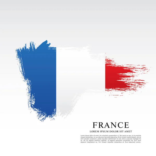 Bandeira francesa fundo — Vetor de Stock