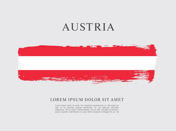 Flagge von Österreich Hintergrund — Stockvektor