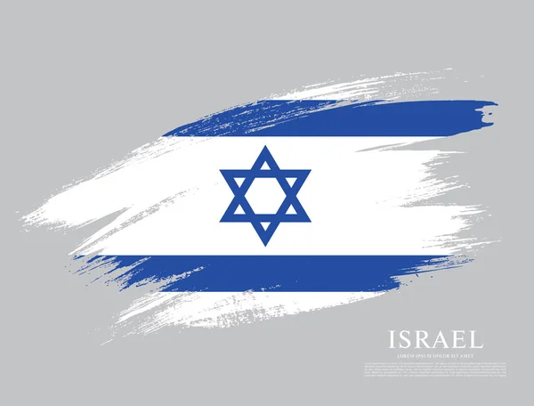 Vlag van Israël achtergrond — Stockvector