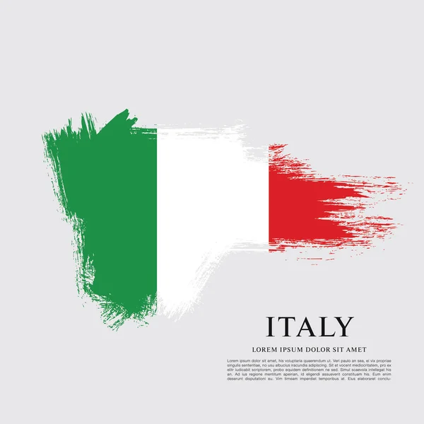 Antecedentes Bandera de Italia — Vector de stock