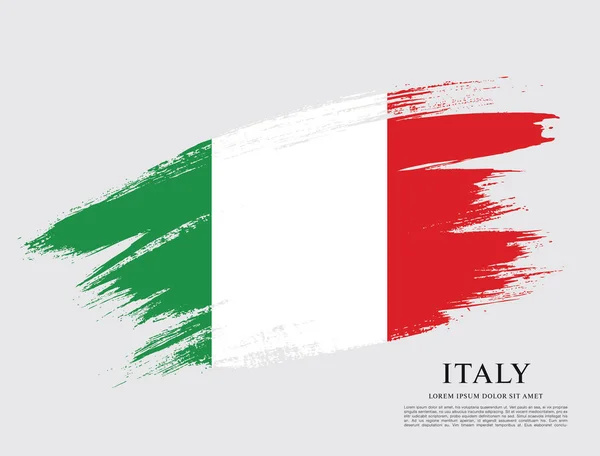 Drapeau de l'Italie fond — Image vectorielle