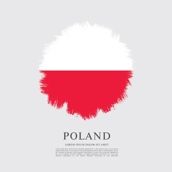 Прапор Польщі — стоковий вектор