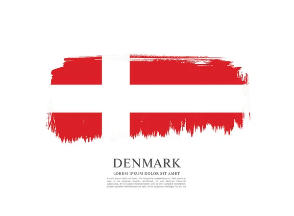 Flag of Denmark  background — Stock Vector