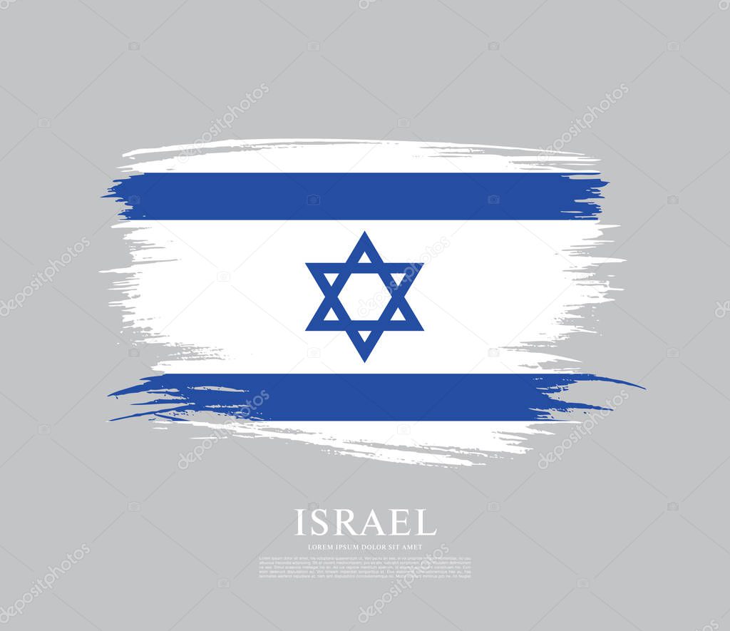 Flag of Israel  background