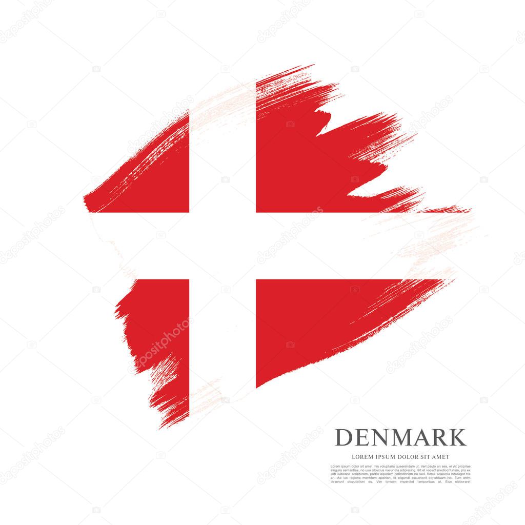 Flag of Denmark  background